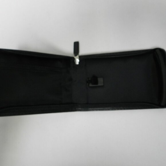 Coach Vintage Leather zip around palm pilot wallet case black w/ Logo  4" x 5.5" - Picture 10 of 12